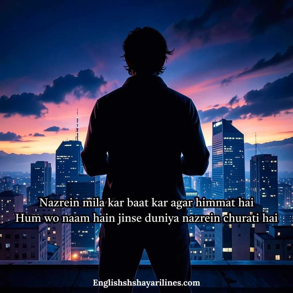 2 line Attitude Shayari in English